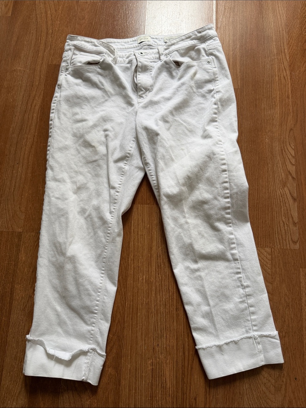 Women’s White Skinny Crop Jeans